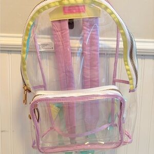 Stoney Clover Lane Target Collab Clear Backpack - Pink and Yellow